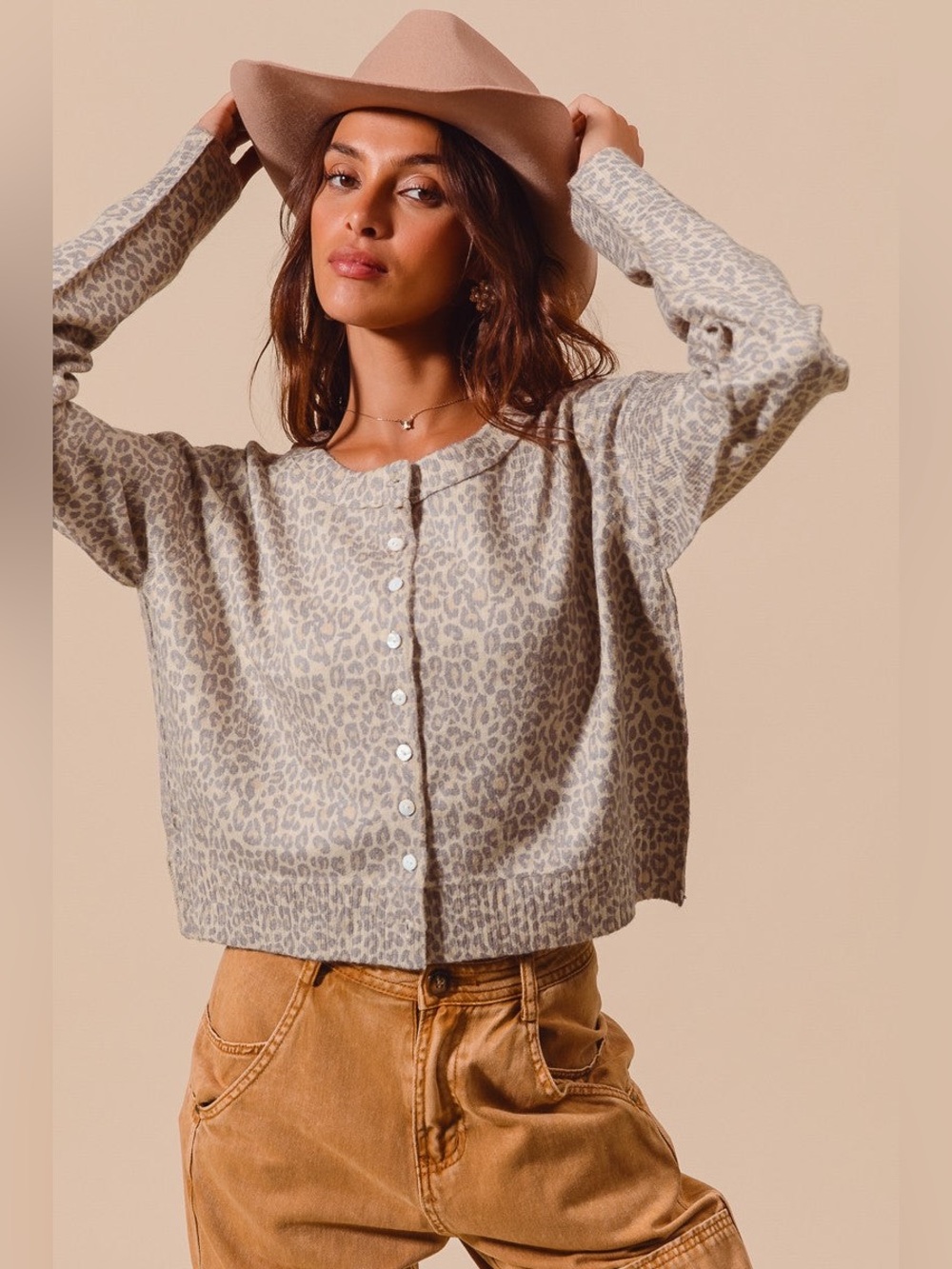 “So Me” Leopard Print Cardigan